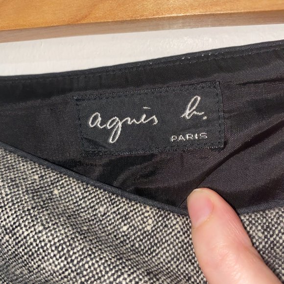Agnes B Paris Wool Mini A Line Skirt - Picture 6 of 7